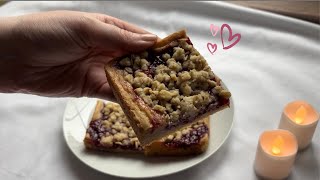 ASMR Bake Raspberry Blondies with Me Whisper Calm Voice Baking Sounds [upl. by Rovelli345]