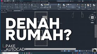 TUTORIAL MEMBUAT DENAH RUMAH MENGGUNAKAN AUTOCAD [upl. by Amandy720]