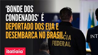 NA LISTA VERMELHA DA INTERPOL BRASILEIROS PRESOS E DEPORTADOS DOS EUA DESEMBARCAM NO BRASIL [upl. by Cinamod]