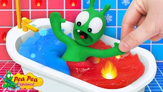 Pea Pea Explora El Desafío Del Baño Frío Y Caliente 🔥❄ Divertidos Dibujos Animados Para Niños [upl. by O'Connell884]