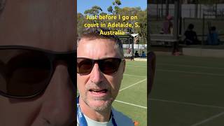 JUST BEFORE I GO ON COURT AT THE ADELAIDE INTERNATIONAL [upl. by Sallyanne]