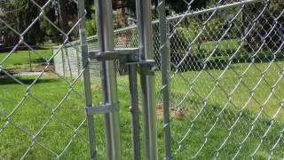 How to useadjust a chain link gate latch [upl. by Nala727]