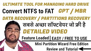 MiniTool Partition Wizard the Ultimate Tool for Managing Hard Disk  Convert NTFS to FAT [upl. by Peh]