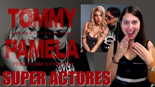 REACCIONANDO a Peso Pluma y Kenia Os  TOMMY amp PAMELA Video Oficial  Tommy y Pamela Mexicanos 🤩 [upl. by Rasla]