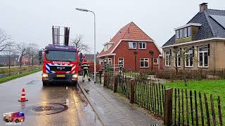 Schoorsteenbrand Norgerweg Haulerwijk [upl. by Frolick]