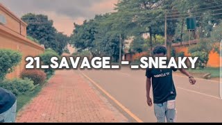 21 Savage  sneaky Official Dance Video allyraeblack39 [upl. by Wolfy164]