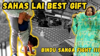 SAHAS LAI BEST GIFT BAJE BATA  FINALLY BUDA BUDI JHAGADA  KURTHA SHOPPING [upl. by Nariko989]