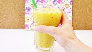 Smoothie gegen Frühjahrsmüdigkeit  Energiespender für den Winter  Banane Kiwi Orange [upl. by Nedda]