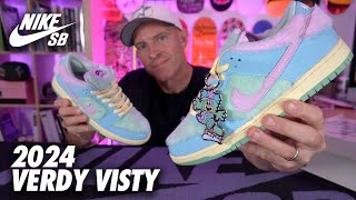 Nike SB Dunk Low QS Visty by Verdy Shoe Review [upl. by Oralla]