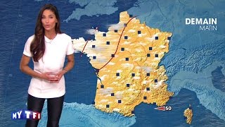 La première météo de Tatiana Silva la nouvelle présentatrice TF1 [upl. by Noyk]