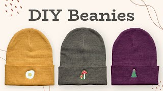 How to Embroider Beanies  Brother PE 800  DIY [upl. by Goran]