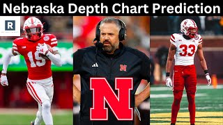 Predicting Nebraskas Week 1 Depth Chart  Nebraska Cornhuskers Football 2024 [upl. by Attelocin752]