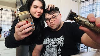 Haircut on my Brother  ASMR [upl. by Oruam]