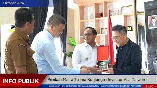 Pemkab Malra Terima Kunjungan Investor Asal Taiwan [upl. by Kitchen602]