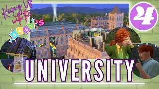 University 8 Challenge Our First Adults 4 100babychallenge sims4100babychallenge [upl. by Aicelef]