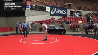 60kg c Anthony Giraldo Scarlet Knights WC vs Kaid Brock Stillwater [upl. by Freedman]