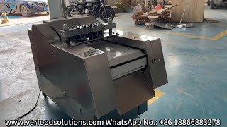 VERFOODSOLUTIONS Fresh Chicken Thigh Meat Cube Cutting Machine Ready to Delivery [upl. by Padraig]