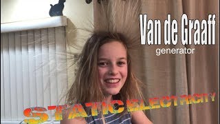 The Van de Graaff Generator Experiment Static Electricity generator electrostatic generator [upl. by Nimajaneb]