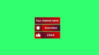 Green Screen video  4K  Subscribe button  Like  Your channel name  No copyright  Free to use [upl. by Azeria]