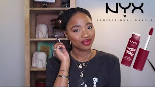 NYX Professional Makeup Smooth Whip Blurring Matte Lip Cream  Review amp Swatch  September 5 2022 [upl. by Benildas526]