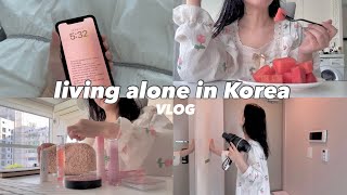 5AM slow morning routine  Living alone in Korea VLOG  korean skincare routine typical office day [upl. by Douville]