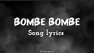 kranti  bombe bombe lyrics song  darshan rachitha ram  v harikrishna  shylaja nag b suresha [upl. by Anna-Diane]