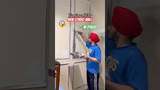 Mene Purani WALL ko 5star jaisa bnaya 😱  diy home renovation Paramaedy shorts shortsfeed [upl. by Anny]