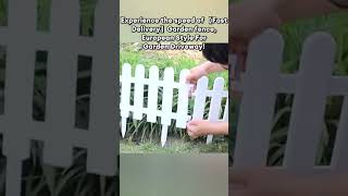 Enhance Your Garden with a Plastic Garden Fence  European Style 2024 shorts [upl. by Rogergcam]