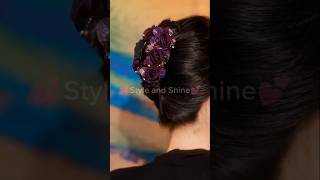 Attractive hair accessories 🥰🌹hairstyle hairtutorial trendingshorts viralshort styleandshine [upl. by Aicnelev]