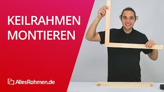 So baut ihr einen Keilrahmen zusammen – perfekt in nur 4 Schritten [upl. by Gelman]