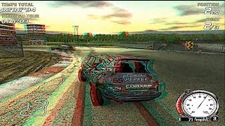 Flatout in 3D with IZ3D driver  anaglyph 3D  HD 1080p [upl. by Blithe788]