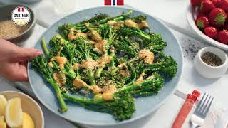 Brokkolini med misodressing [upl. by Korrie]