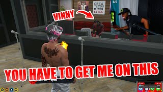 Zolo Plays Vinny NEW SONG IDEA NoPixel RP  GTA  CG [upl. by Blunk]