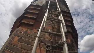 Powick Mill Chimney  Worcester UK Dawson Steeplejacks [upl. by Winer723]