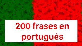 Aprender portugués 200 frases en portugués nativo de Portugal [upl. by Templa]