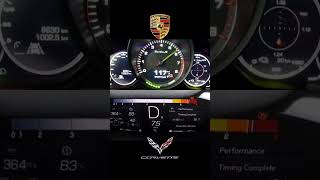 Corvette C8 vs Porsche Panamera Turbo S EHybrid shorts [upl. by Yrtua]