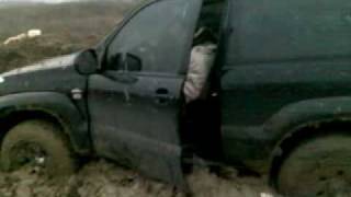 Toyota Land Cruiser off road stuck in a mud part 2 [upl. by Odnolor]