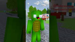 Mikey Girl Team VS JJsis Team Sorry Kiss Battle  Baby zombie minecraft shorts [upl. by Noyes]