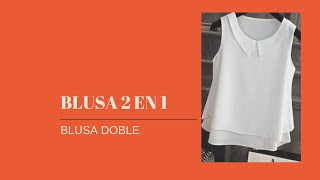 Cómo hacer una Blusa 2 en 1 larga y corta [upl. by Nichole]