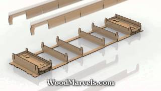 Shuffle Board Game 3D Assembly Animation 1080HD [upl. by Mcripley]