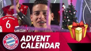 Drawing w James Rodríguez  FC Bayern Xmas Advent Calendar 6 [upl. by Husein898]