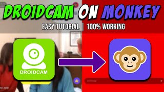 How to Use Droidcam on Monkey  Droidcam on Monkey App Tutorial [upl. by Saeger]