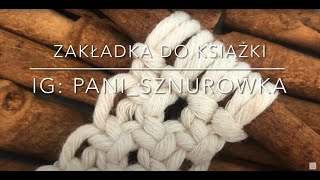 DIY zakładka do książki 📖  Zakładka ze sznurka makrama  DIY Bookmark Macrame [upl. by Llatsyrk46]