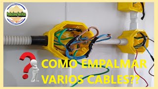 COMO empalmar o unir varios cables ELECTRICOS de forma SEGURA 👌 [upl. by Bruce2]