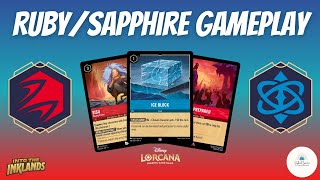 IS RUBYSAPPHIRE BETTER WITH SET 4  Disney Lorcana Gameplay [upl. by Joao739]