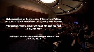 quotTransparency and Federal Management IT Systemsquot [upl. by Codi]