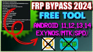 🔥 Frp Bypass 2024  🔓FRP Bypass Free Tool  Android 11121314 [upl. by Adnorrehs178]