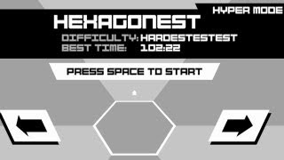 Super Hexagon All 6 Levels Completed with 100 Seconds amp Game Ending  Game 100 Completed [upl. by Paske699]