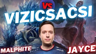 VIZICSACSI  MALPHITE VS JAYCE  TOP GAMEPLAY  Patch 1420  Season 14  LeagueofLegends [upl. by Ardnait]