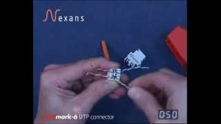 How To Terminate A Nexans LANmark Cat6UTP Cable And Connector [upl. by Dannel]